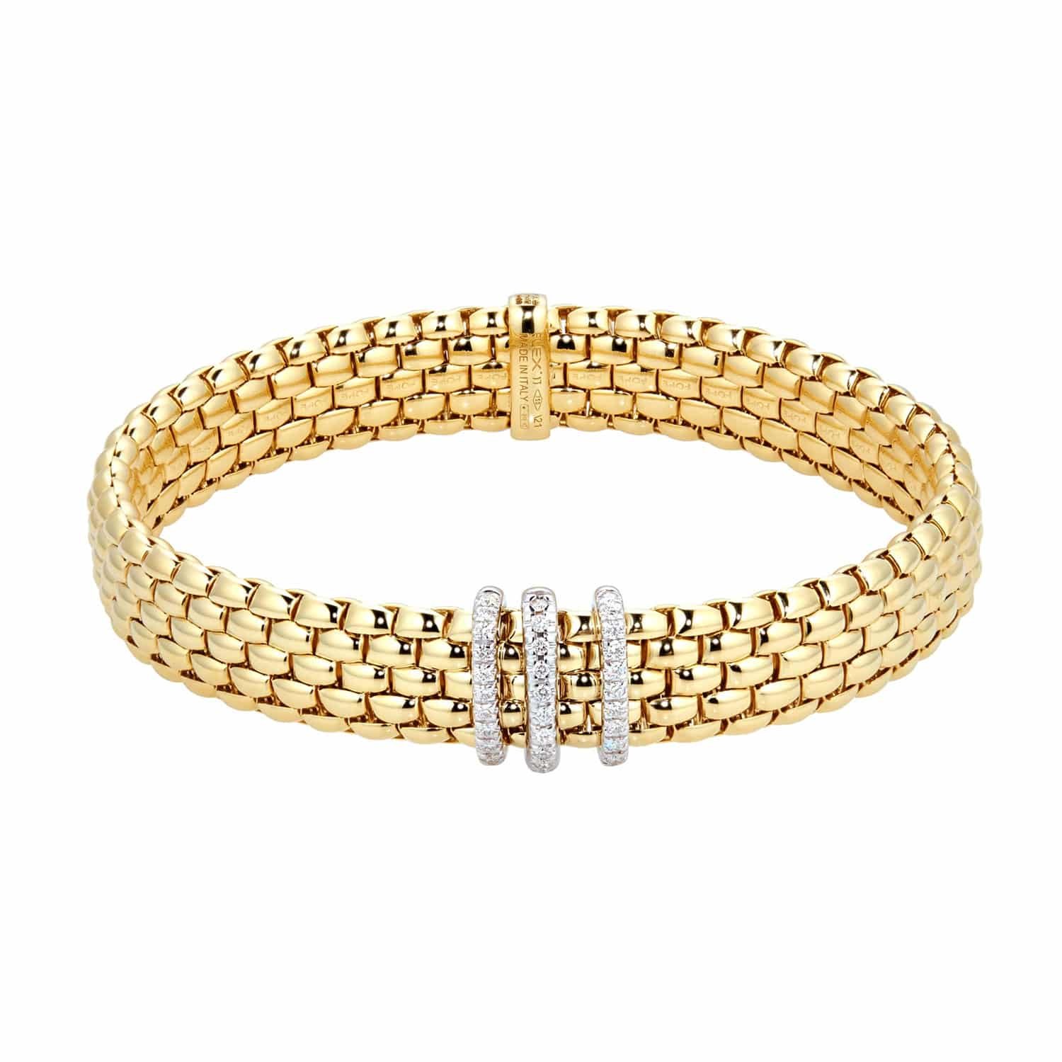 18ct Yellow Gold Panorama Pave 0.23cttw Diamond Bracelet 1 18ct Yellow Gold Panorama Pave 0.23cttw Diamond Bracelet