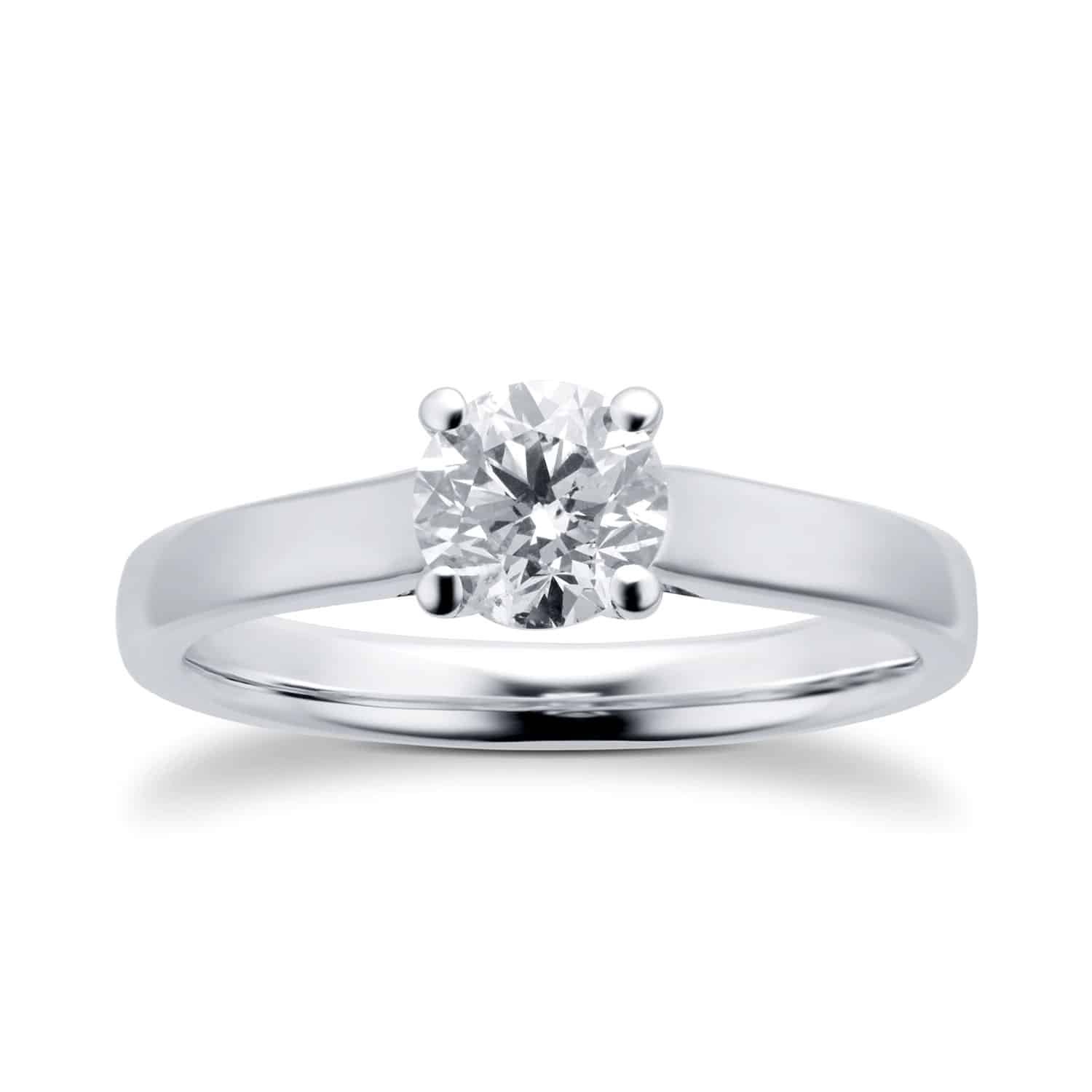 Platinum 0.70ct Diamond Solitaire Ring 1 Platinum 0.70ct Diamond Solitaire Ring