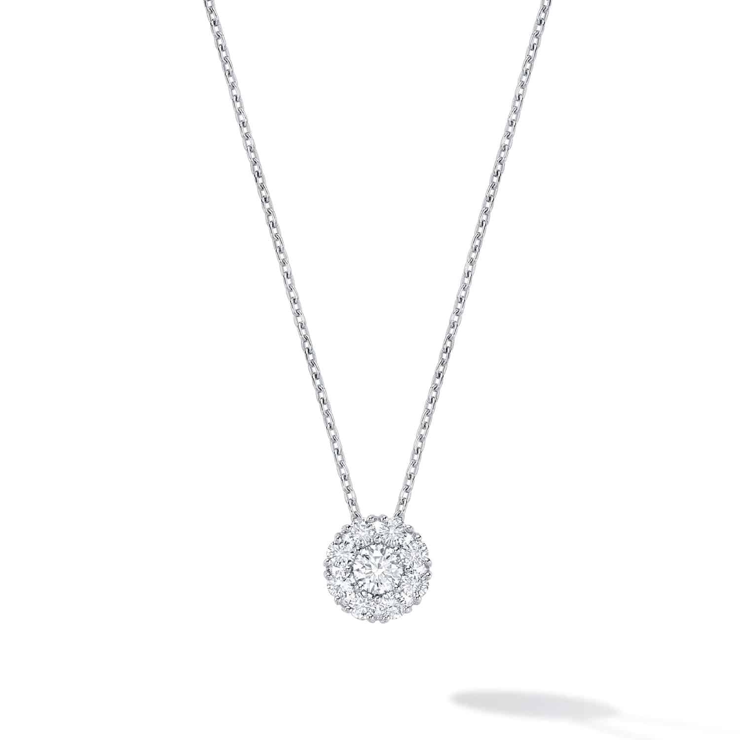 Snowflake 0.46cttw Diamond Cluster Necklace 1 Snowflake 0.46cttw Diamond Cluster Necklace