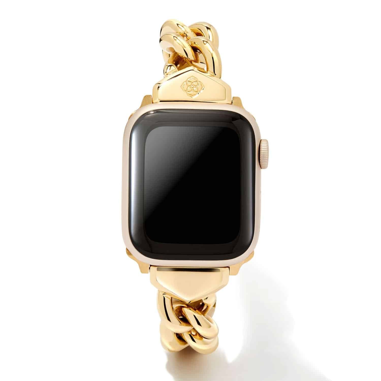 Whitley Chain Watch Band in Gold Tone Stainless Steel 1 Whitley Chain Watch Band in Gold Tone Stainless Steel