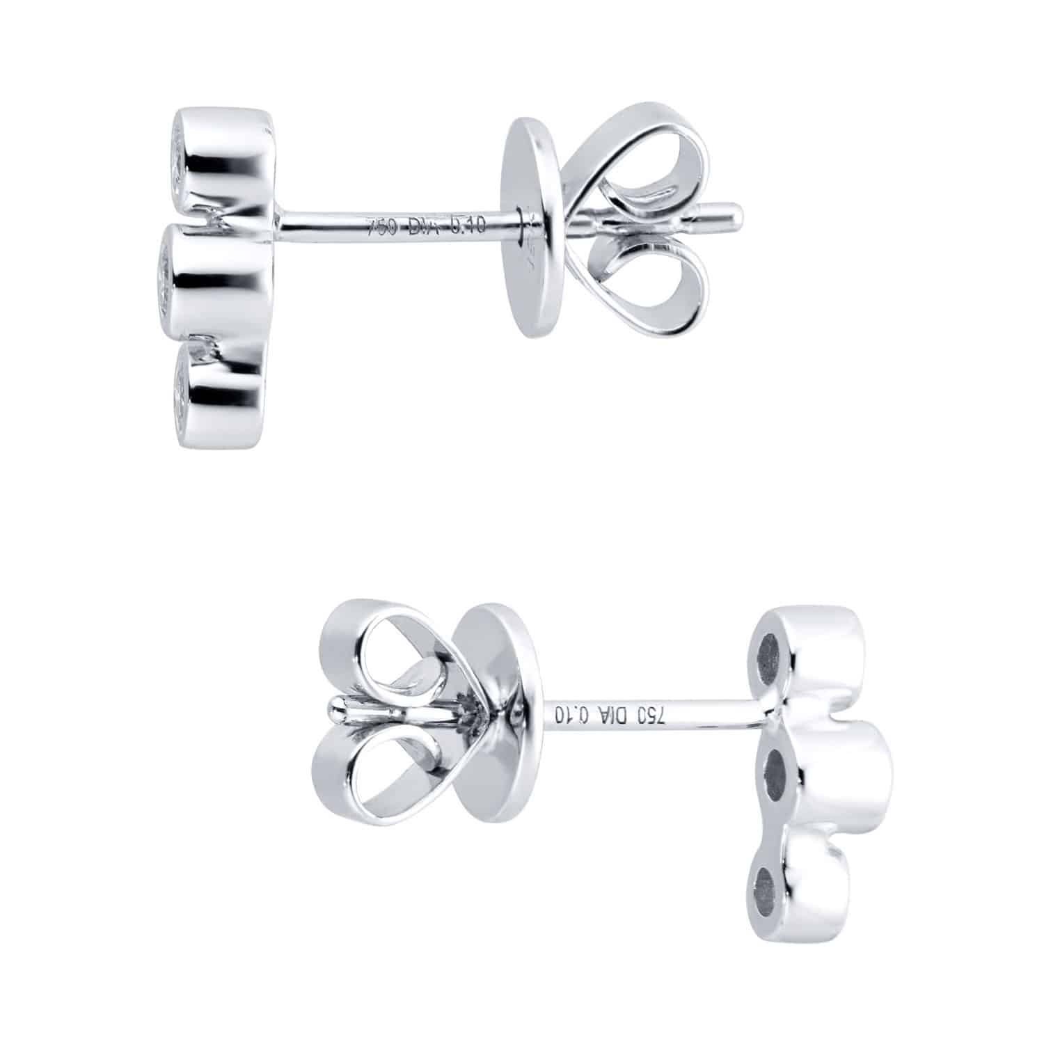 18ct White Gold 0.20ct Diamond Design Climber Earrings 2 18ct White Gold 0.20ct Diamond Design Climber Earrings - Image 3