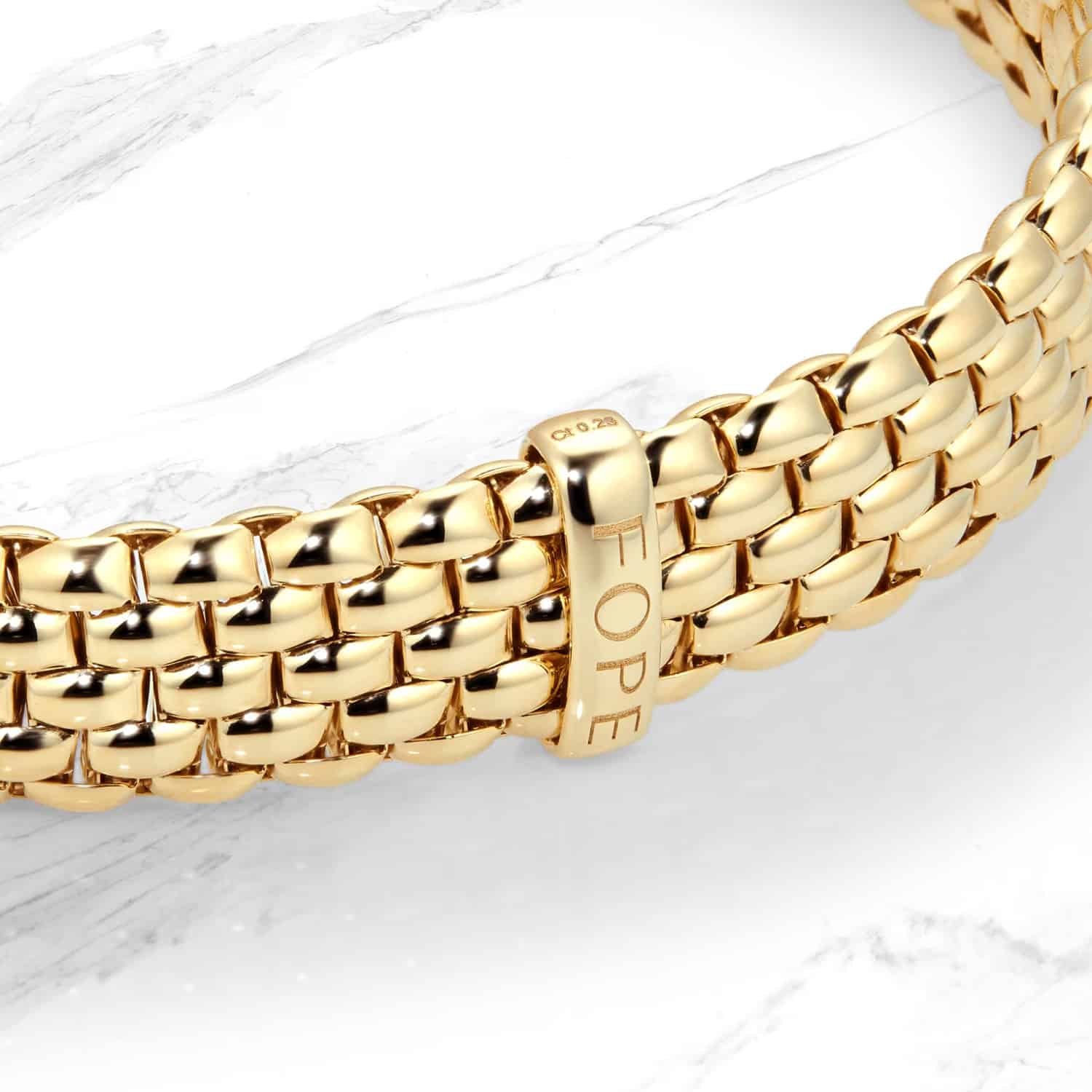 18ct Yellow Gold Panorama Pave 0.23cttw Diamond Bracelet 4 18ct Yellow Gold Panorama Pave 0.23cttw Diamond Bracelet - Image 4