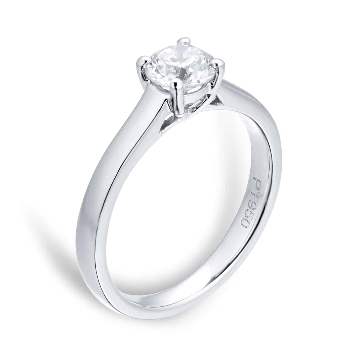 Platinum 0.70ct Diamond Solitaire Ring 3 Platinum 0.70ct Diamond Solitaire Ring - Image 4